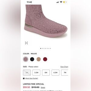 New Kenneth Cole Bedazzled Booties